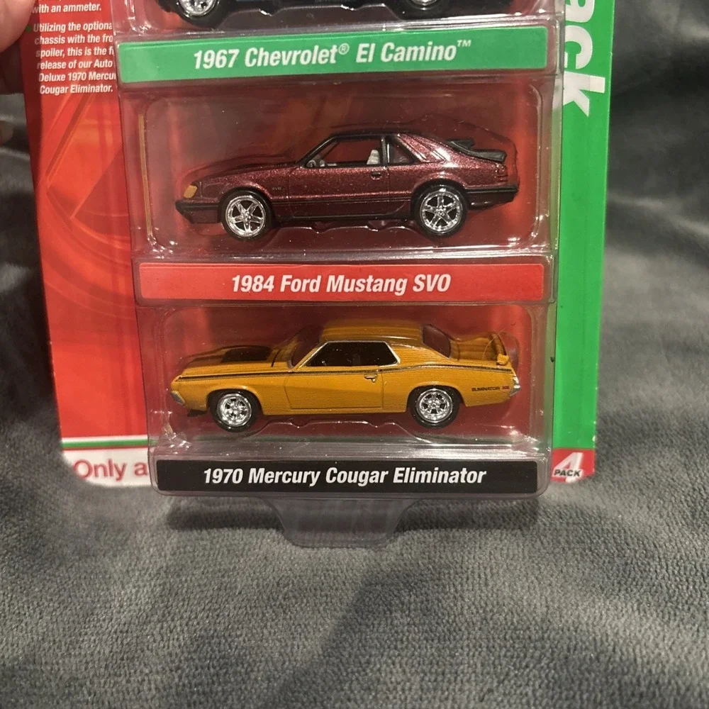 Auto World TARGET Exclusive Deluxe 4-Pack, Firebird, El Camino, Mustang & Cougar